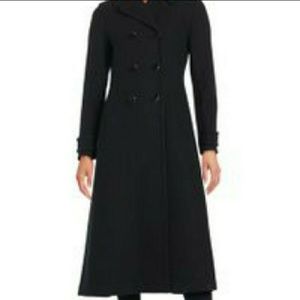 **SOLD** Kate Spade 48" db Bowback Twill Wool Coat
